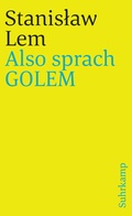 Cover: Also sprach GOLEM - Suhrkamp