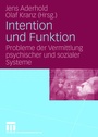 Cover: Intention und Funktion - VS Verlag für Sozialwissenschaften