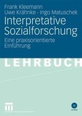 Cover: Interpretative Sozialforschung - VS Verlag f&uuml;r Sozialwissenschaften