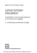 Abbildung von: Lehrer-Schüler-Interaktion - VS Verlag für Sozialwissenschaften