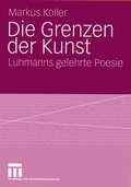Cover: Die Grenzen der Kunst - VS Verlag f&uuml;r Sozialwissenschaften