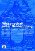 Cover: Wissenschaft unter Beobachtung - VS Verlag f&uuml;r Sozialwissenschaften