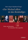 Cover: "Der Wechsel allein ist das Best&auml;ndige" - Wiley-VCH