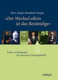 Cover: "Der Wechsel allein ist das Best&auml;ndige" - Wiley-VCH
