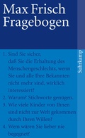 Cover: Fragebogen - Suhrkamp
