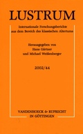 Cover: Lustrum Jahrgang 2002 / Band 44 - Vandenhoeck & Ruprecht