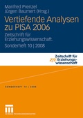 Cover: Vertiefende Analysen zu PISA 2006 - VS Verlag f&uuml;r Sozialwissenschaften