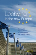 Cover: Lobbying in the new Europe - Wiley-VCH