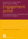 Cover: Engagementpolitik - VS Verlag f&uuml;r Sozialwissenschaften