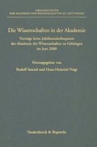 Abbildung von: Die Wissenschaften in der Akademie - Vandenhoeck & Ruprecht