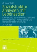 Cover: Sozialstrukturanalysen mit Lebensstilen - VS Verlag f&uuml;r Sozialwissenschaften