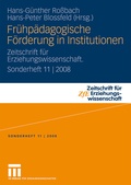 Cover: Fr&uuml;hp&auml;dagogische F&ouml;rderung in Institutionen - VS Verlag f&uuml;r Sozialwissenschaften