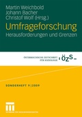 Cover: Umfrageforschung - VS Verlag f&uuml;r Sozialwissenschaften