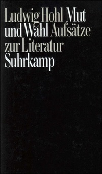 Enlarge image Cover: Mut und Wahl - Suhrkamp