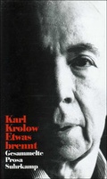 Cover: Etwas brennt - Suhrkamp
