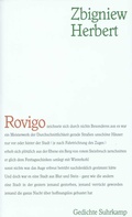 Cover: Rovigo - Suhrkamp