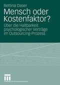 Cover: Mensch oder Kostenfaktor? - VS Verlag f&uuml;r Sozialwissenschaften