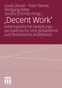 Cover: ,Decent Work' - VS Verlag für Sozialwissenschaften