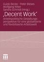 Cover: ,Decent Work' - VS Verlag f&uuml;r Sozialwissenschaften