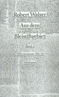 Cover: Aus dem Bleistiftgebiet. Mikrogramme aus den Jahren 1924-1933 - Suhrkamp