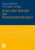 Cover: Krise oder Wandel der Parteiendemokratie? - VS Verlag f&uuml;r Sozialwissenschaften