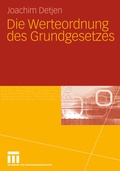 Cover: Die Werteordnung des Grundgesetzes - VS Verlag f&uuml;r Sozialwissenschaften