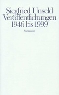 Cover: Ver&ouml;ffentlichungen 1946-1999 - Suhrkamp