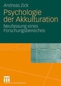 Cover: Psychologie der Akkulturation - VS Verlag f&uuml;r Sozialwissenschaften