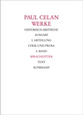 Cover: Werke. Historisch-kritische Ausgabe. I. Abteilung: Lyrik und Prosa - Suhrkamp