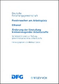 Enlarge image Cover: DFG Passivrauchen am Arbeitsplatz - Ethanol - Wiley-VCH
