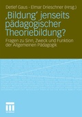 Cover: 'Bildung' jenseits p&auml;dagogischer Theoriebildung? - VS Verlag f&uuml;r Sozialwissenschaften