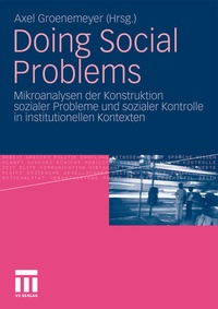 Enlarge image Cover: Doing Social Problems - VS Verlag für Sozialwissenschaften