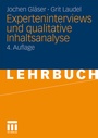 Bild: Experteninterviews und qualitative Inhaltsanalyse - VS Verlag für Sozialwissenschaften