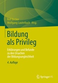 Cover: Bildung als Privileg - VS Verlag f&uuml;r Sozialwissenschaften