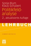 Cover: Politikfeldanalyse - VS Verlag f&uuml;r Sozialwissenschaften