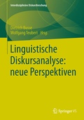 Cover: Linguistische Diskursanalyse: neue Perspektiven - Springer VS