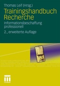 Cover: Trainingshandbuch Recherche - VS Verlag f&uuml;r Sozialwissenschaften