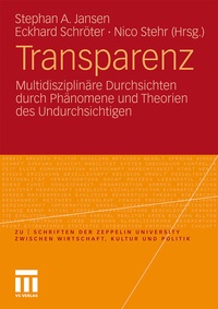 Enlarge image Cover: Transparenz - VS Verlag für Sozialwissenschaften