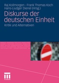 Cover: Diskurse der deutschen Einheit - VS Verlag f&uuml;r Sozialwissenschaften
