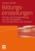 Cover: Bildungseinstellungen - VS Verlag f&uuml;r Sozialwissenschaften