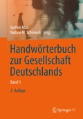 Cover: Handw&ouml;rterbuch zur Gesellschaft Deutschlands - Springer VS