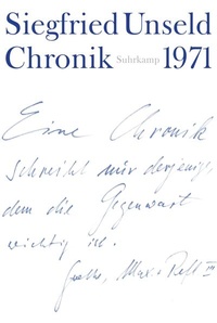 Enlarge image Cover: Chronik - Suhrkamp