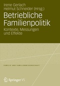 Cover: Betriebliche Familienpolitik - Springer VS