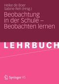 Cover: Beobachtung in der Schule - Beobachten lernen - VS Verlag f&uuml;r Sozialwissenschaften