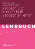 Cover: Beobachtung in der Schule - Beobachten lernen - VS Verlag f&uuml;r Sozialwissenschaften