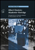 Cover: Albert Einstein: Akademie-Vortr&auml;ge - Wiley-VCH