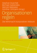 Cover: Organisationen regeln - VS Verlag f&uuml;r Sozialwissenschaften