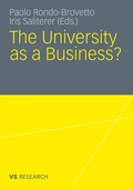 Cover: The University as a Business - VS Verlag f&uuml;r Sozialwissenschaften
