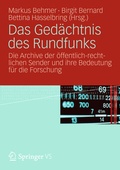 Cover: Das Ged&auml;chtnis des Rundfunks - Springer VS