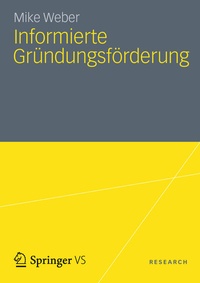 Abbildung von: Informierte Gründungsförderung - Springer VS